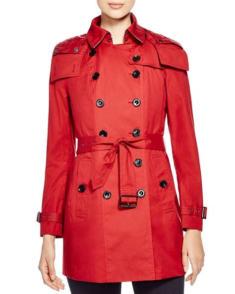 burberry reymoore hooded cotton trench coat red|Burberry Reymoore Hooded Cotton Trench Coat .